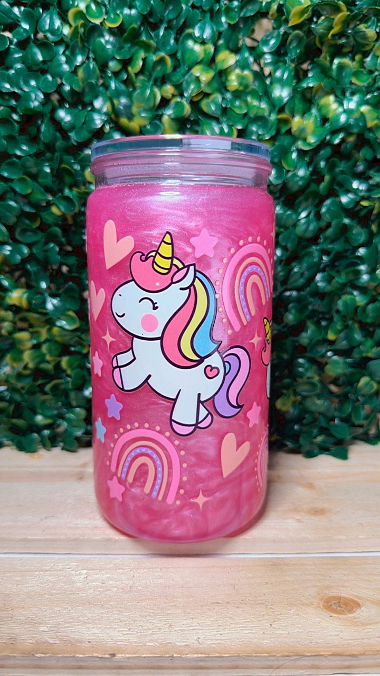 Magical Unicorn Snow Globe Tumbler – 16 oz