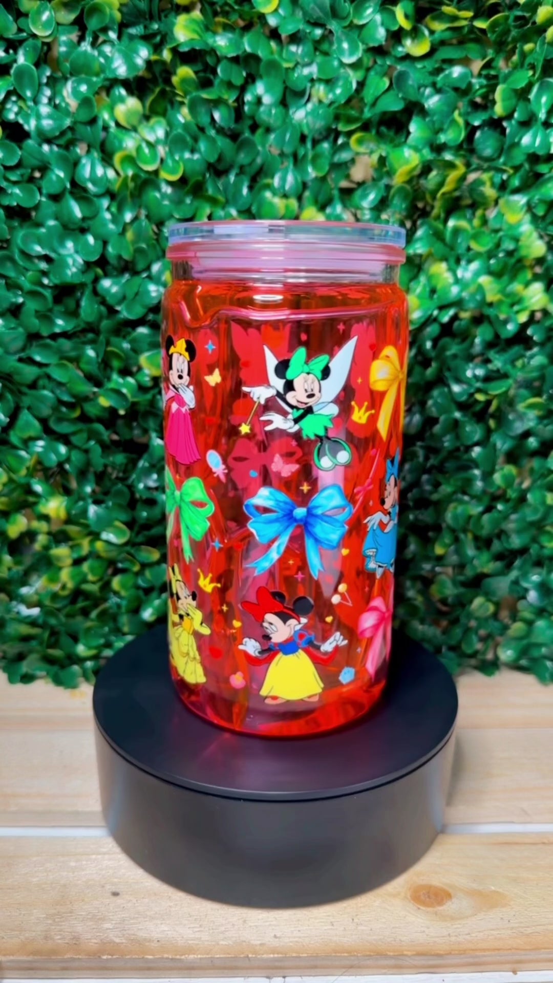 Pink Fairy Honey Drip Snow Globe Tumbler – 16 oz