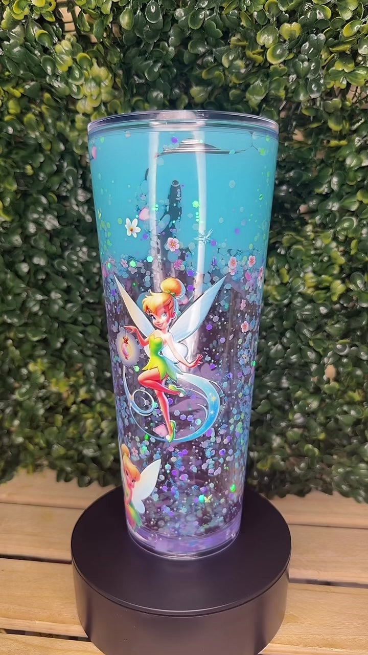 Tinkerbell 24oz glow in the dark tumbler