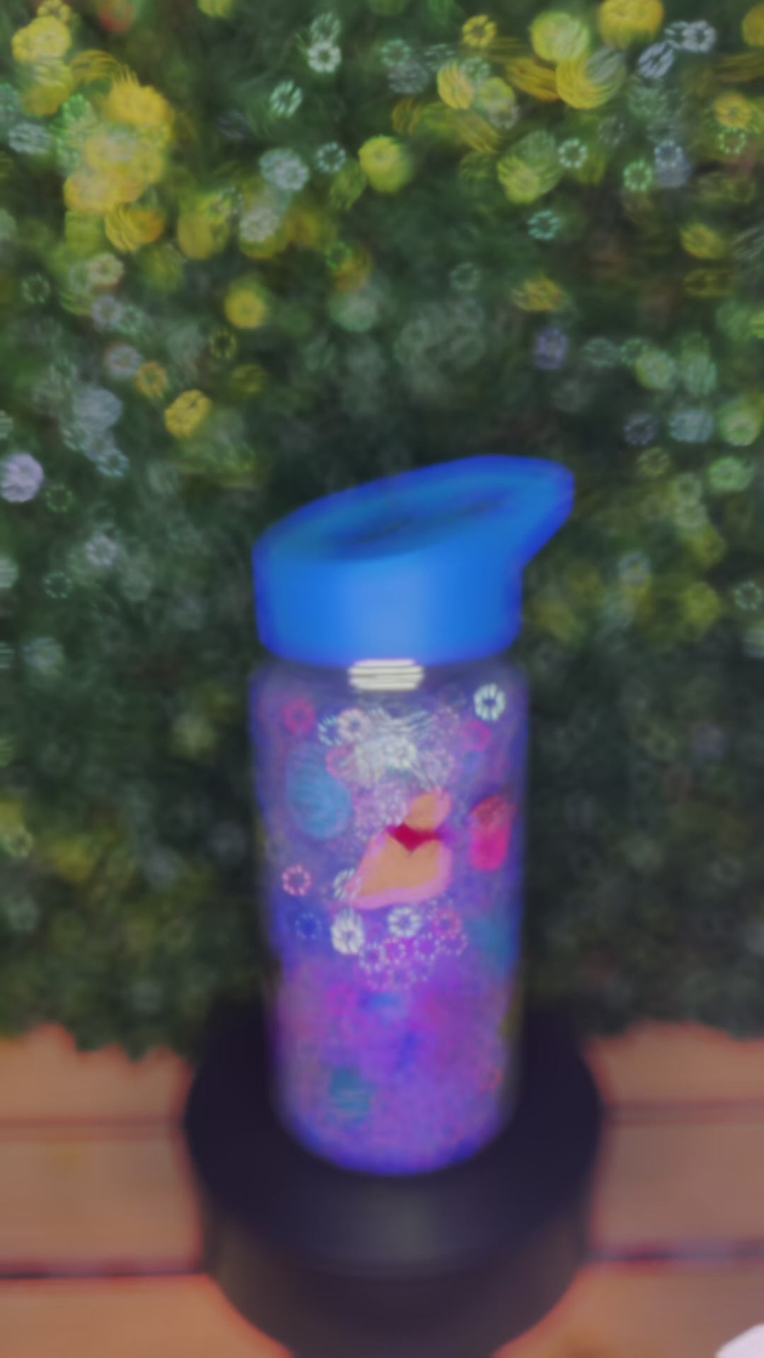 Monsters 10oz Kids glitter tumbler