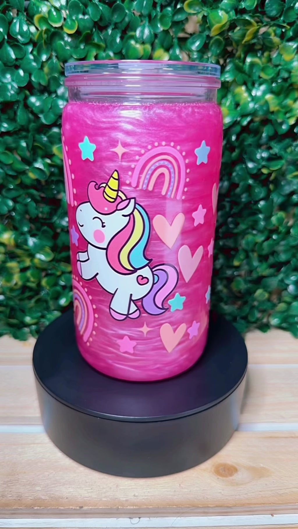 Magical Unicorn Snow Globe Tumbler – 16 oz